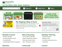 Tablet Screenshot of mole-valley.gov.uk